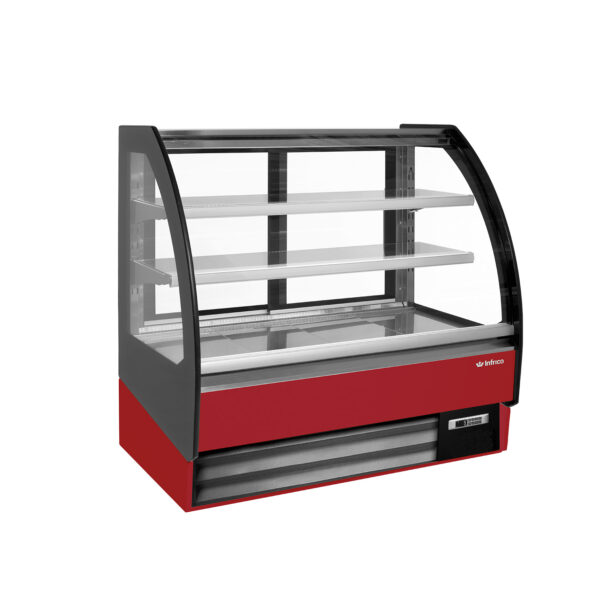 Vitrina caliente expositora para pastelería serie Ambar 938mm. Serie CalienteVBR9HTINFRICO