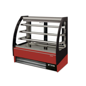 Vitrina expositora para pastelería de doble servicio serie Ambar 938mm. Serie InoxVBR9IDSINFRICO