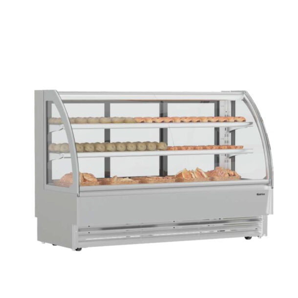 Vitrina expositora para pastelería serie Onix. Caliente 1250mmVON12HTINFRICO
