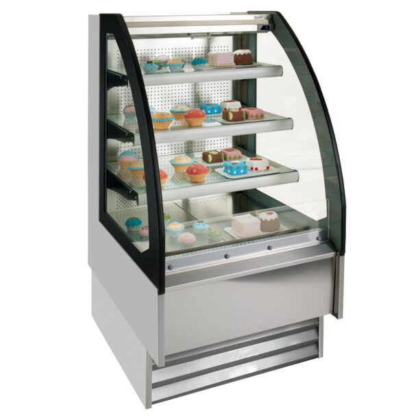 Vitrina expositora para pastelería serie Onix. Doble servicio 1875mmVON18DSINFRICO