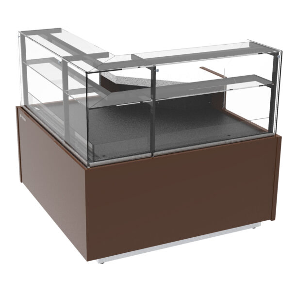 Vitrina expositora frío ventilado modular para cafeteria, panadería y pastelería con reserva serie MagnusVMG90ARRUINFRICO