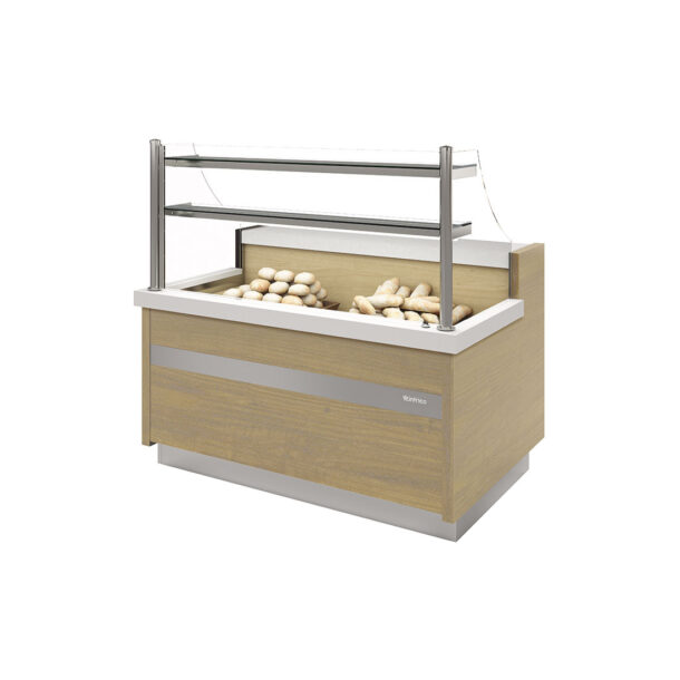 Vitrina expositora modular neutra (panera) serie Magnus panera VMG12P INFRICO