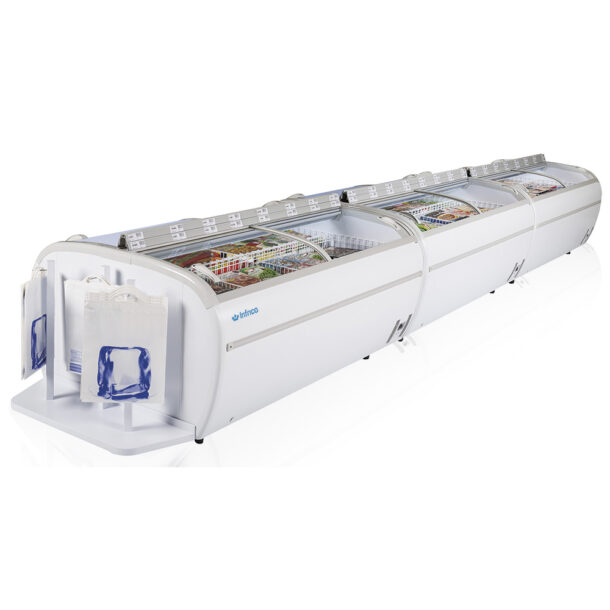 Conservadora expositora puerta de cristal curvadaEHCD2150DEHCINFRICO
