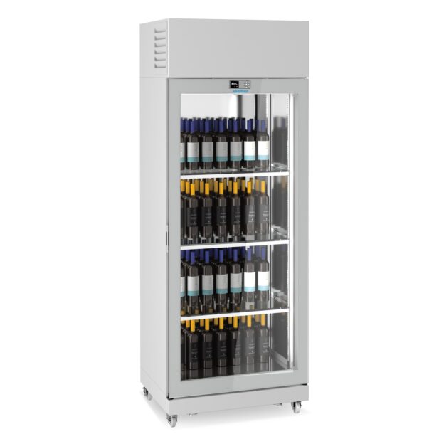Armarios expositores de vino VITRA V 850mm de una cara de critalLO8511VINFRICO