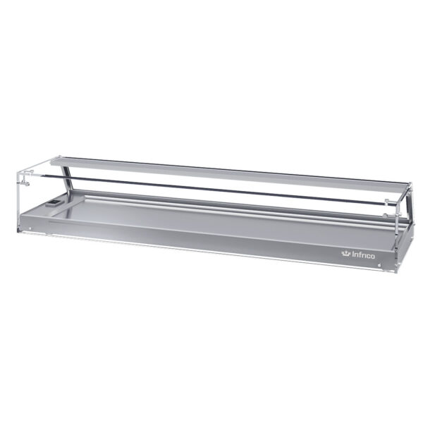 Expositor de barra y platos serie VEP - VEB. Serie cristal plano de 1338mmVEB7CPINFRICO