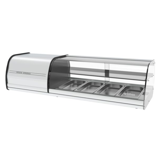 [202640422] Expositor de tapas y pintxos serie VET.Serie 4 bandejas GN VET4DP INFRICO