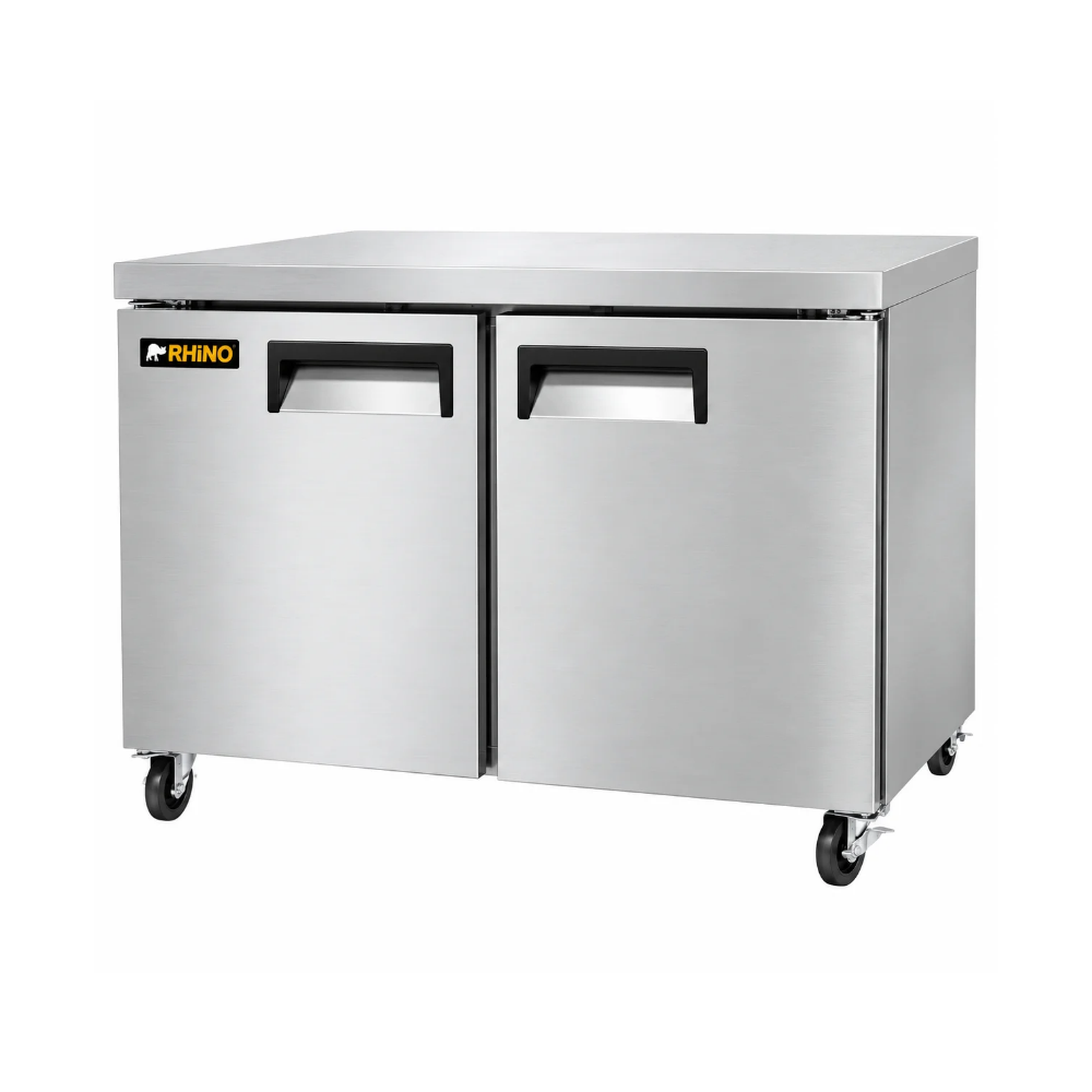 Mesa Refrigerada Bajo Barra de Acero Inoxidable 7.6 pies/215 L MERBAJ-48 RHINO