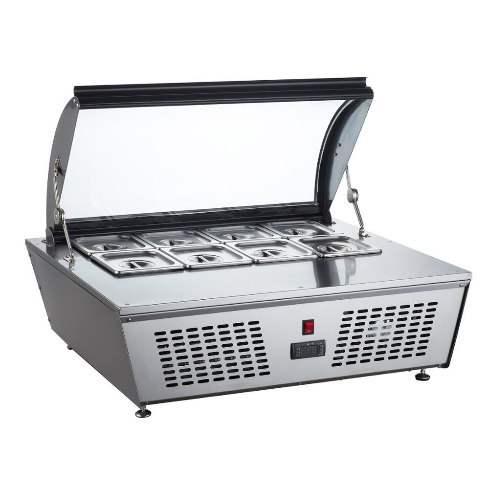 [100714] Vitrina Refrigerada Sobre Mostrador 8 Insertos 76 cm RTW-67L MIGSA