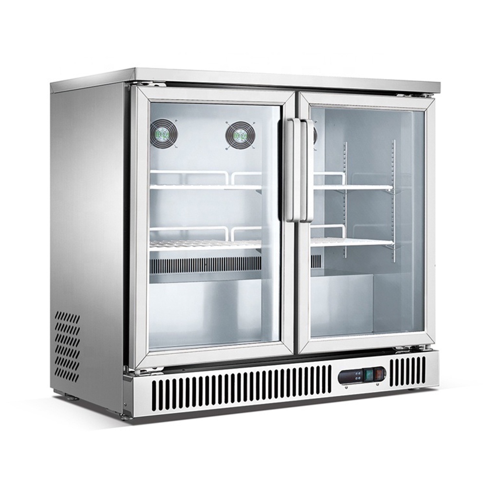 [100755] Refrigerador Contra Barra 2 Puertas de Cristal SG250 MIGSA