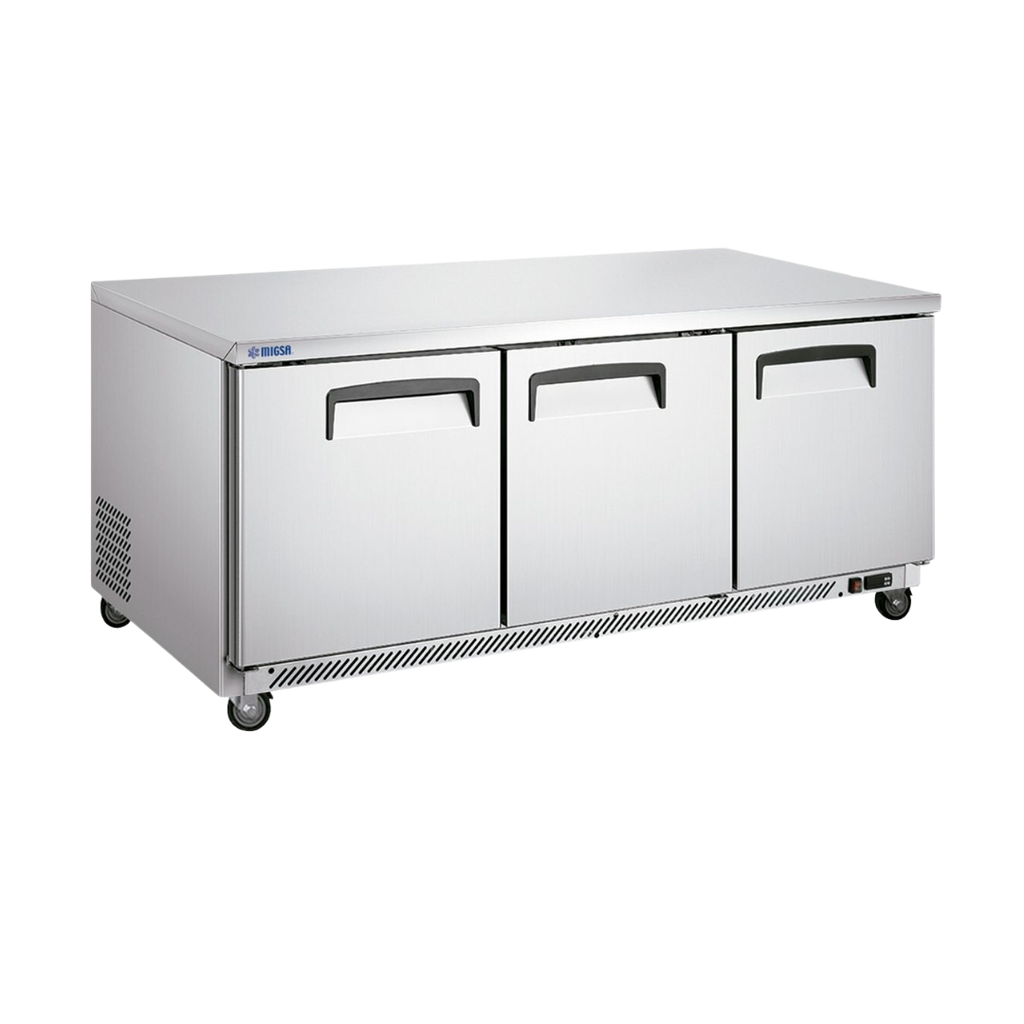 [100762] Mesa Refrigerada Bajo Mostrador 3 Puertas 530 L UC-72C-3 MIGSA