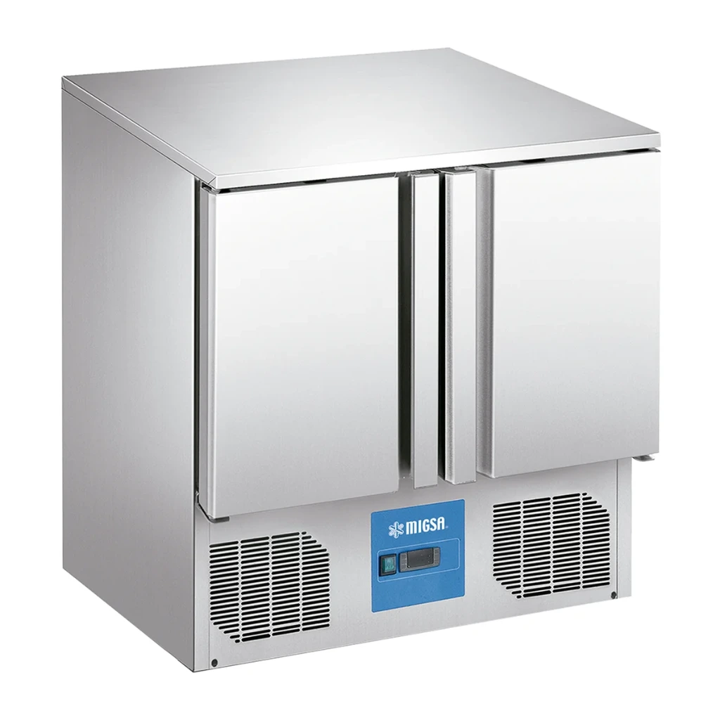 [100765] Mesa Refrigerada para Preparación de Ensaladas 2 Puertas 105 cm S902 MIGSA
