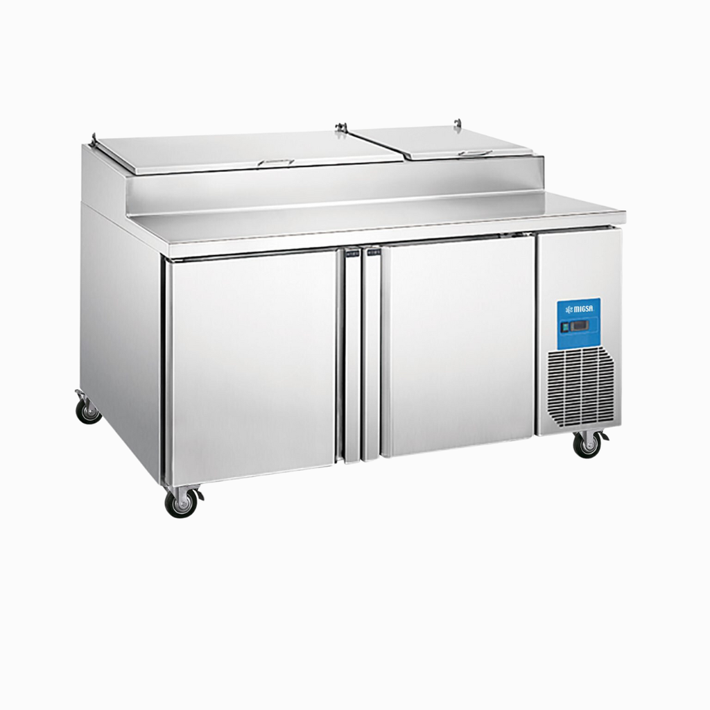 [100771] Mesa Refrigerada para Preparación de Pizza 2 Puertas 178 cm PICL2 MIGSA