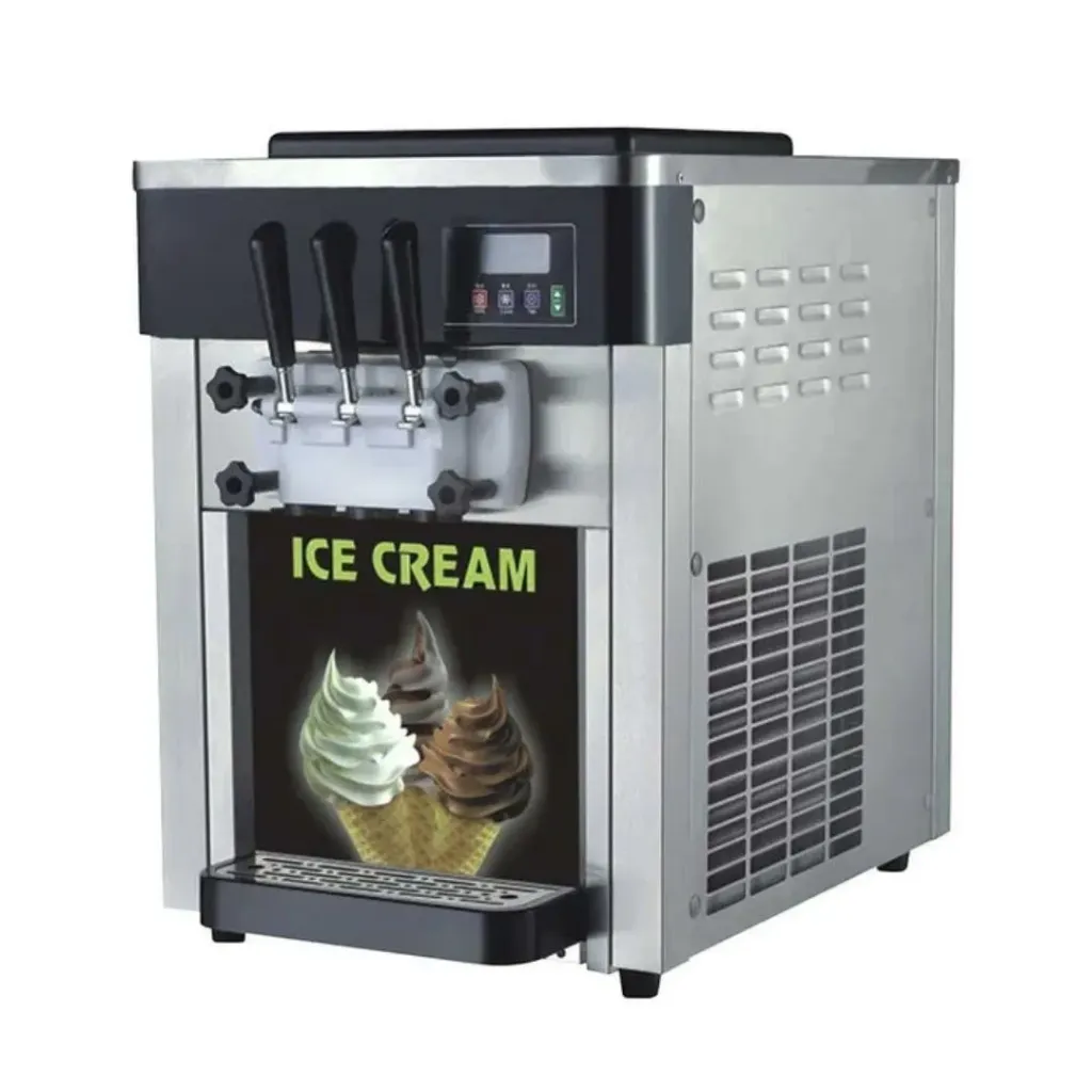 [101032] Máquina de Helado Suave Sobremesa 3 Salidas 18 Litros por Hora BQL-818BT MIGSA
