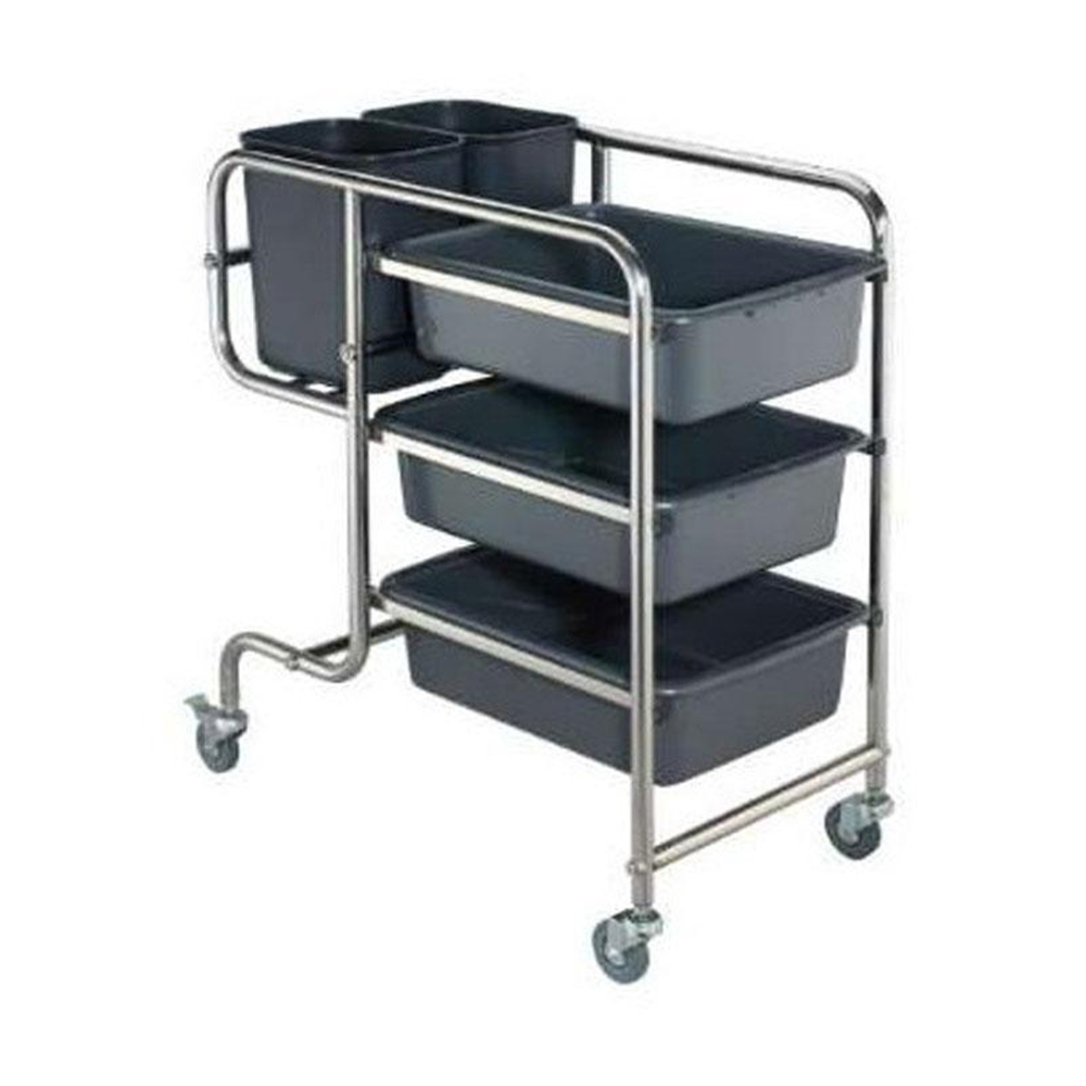 [101067] Carro Recolector de Loza Sucia 85 cm 3 Niveles RTC-5B MIGSA