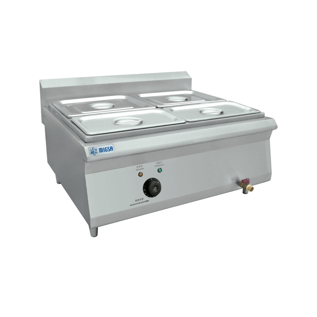 [101137] Baño María Eléctrico con 4 Divisiones para 4 Insertos Tercios BN600-E607 MIGSA