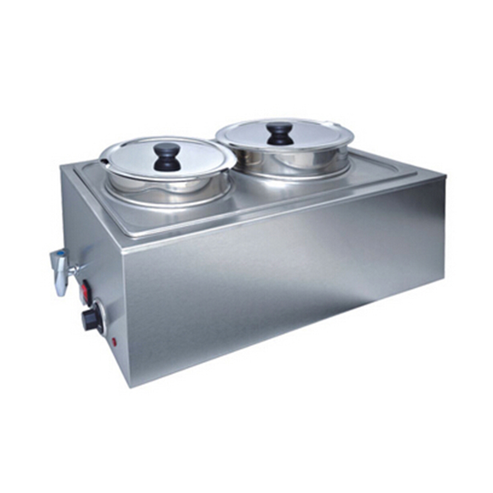 [101169] Baño María Eléctrico 2 Insertos Redondos 8 Litros cada uno ZCK165AT-4 MIGSA