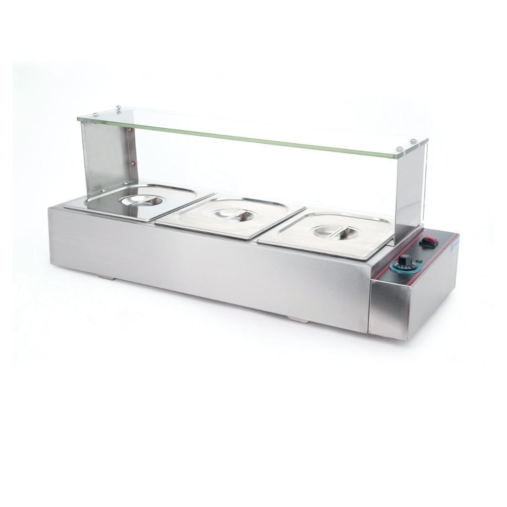 [101170] Baño María Eléctrico 3 Insertos Medios BN-B22 MIGSA