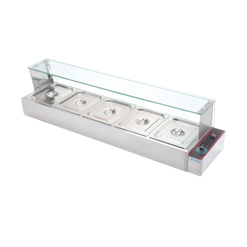 [101172] Baño María Eléctrico 5 Insertos Medios BN-B24 MIGSA