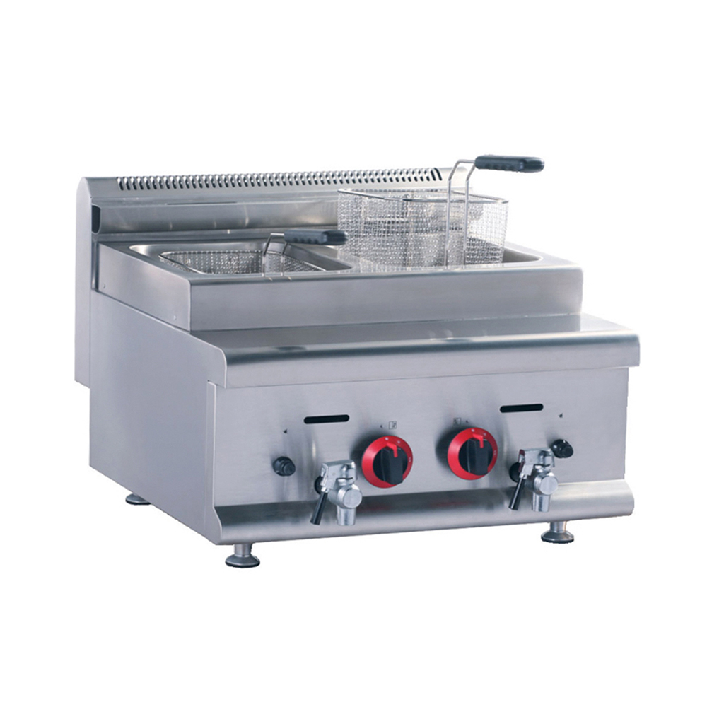 [101190] Freidora Modular a Gas 2 Tinas de 8 Litros cada una HGR-608 MIGSA