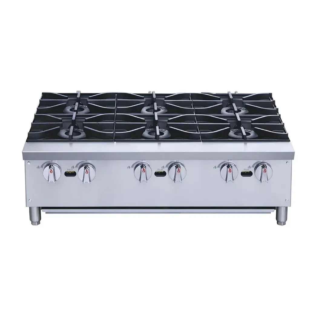 [101198] Parrilla Comercial a Gas de 6 Quemadores XRB-6-MG MIGSA