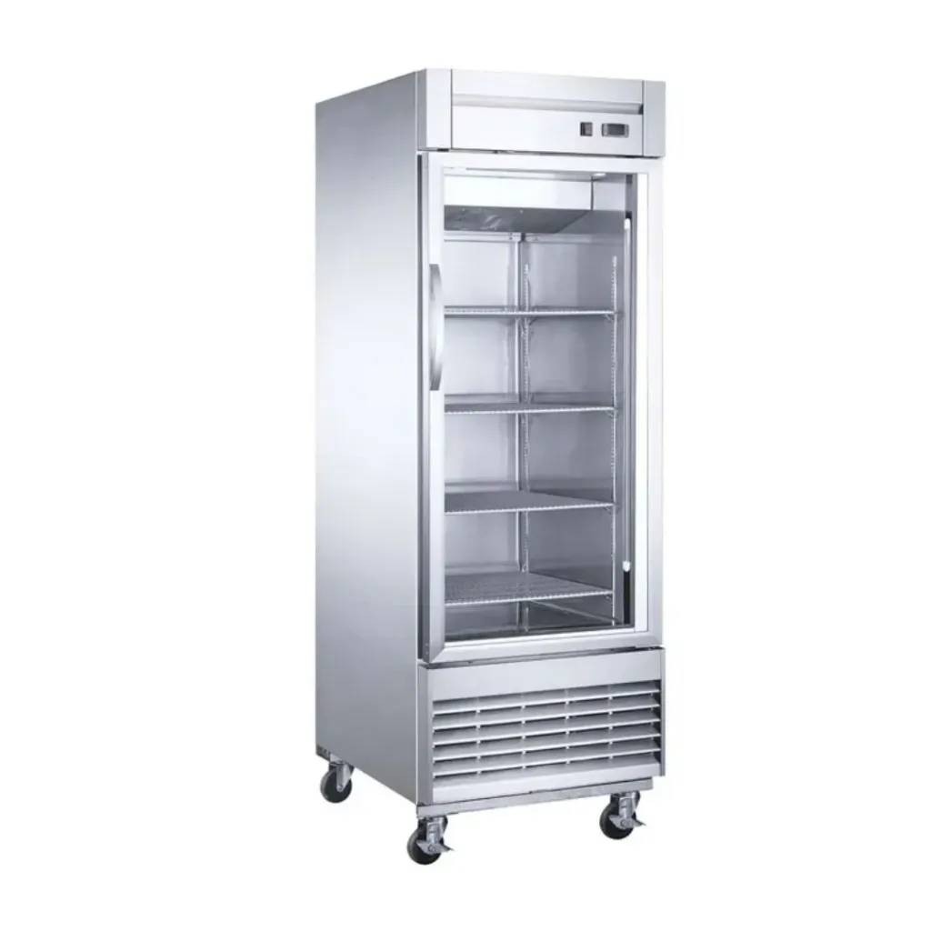 [101320] Refrigerador Industrial Vertical en Acero Inox. 1 Puerta de Cristal 23 Pies UR-27C-1G MIGSA