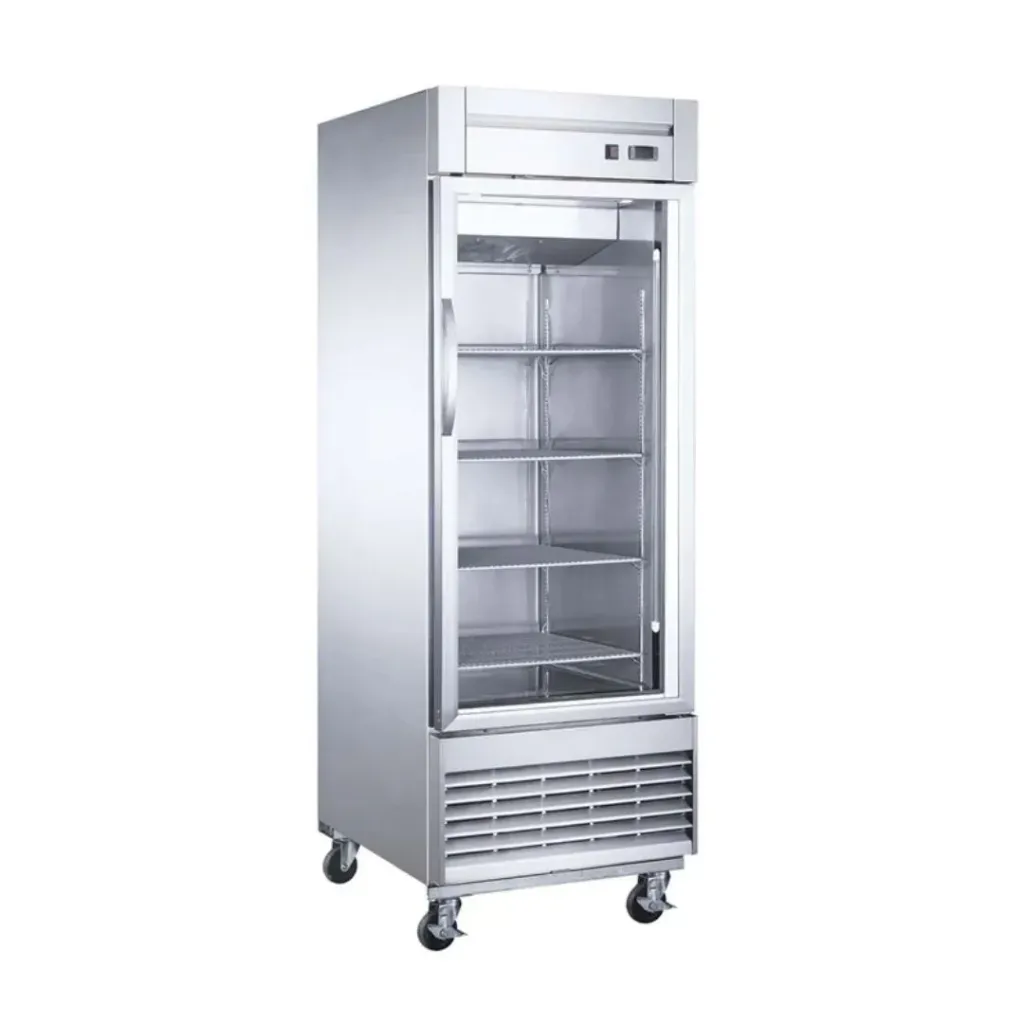 [101322] Congelador Industrial Vertical en Acero Inox. 1 Puerta de Cristal 23 Pies UR-27F-1G MIGSA
