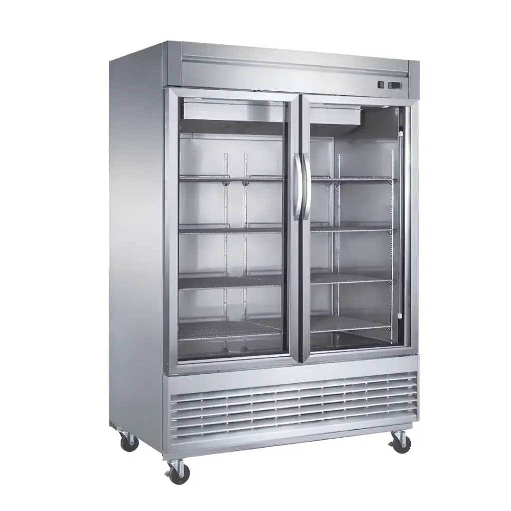 [101323] Congelador Industrial Vertical en Acero Inox. 2 Puertas de Cristal 47 Pies UR-54F-2G MIGSA