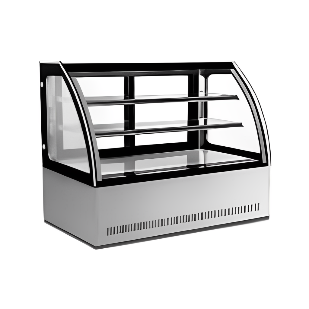 Vitrina Exhibidora De Cristal Curvo GN-1800C2 MIGSA