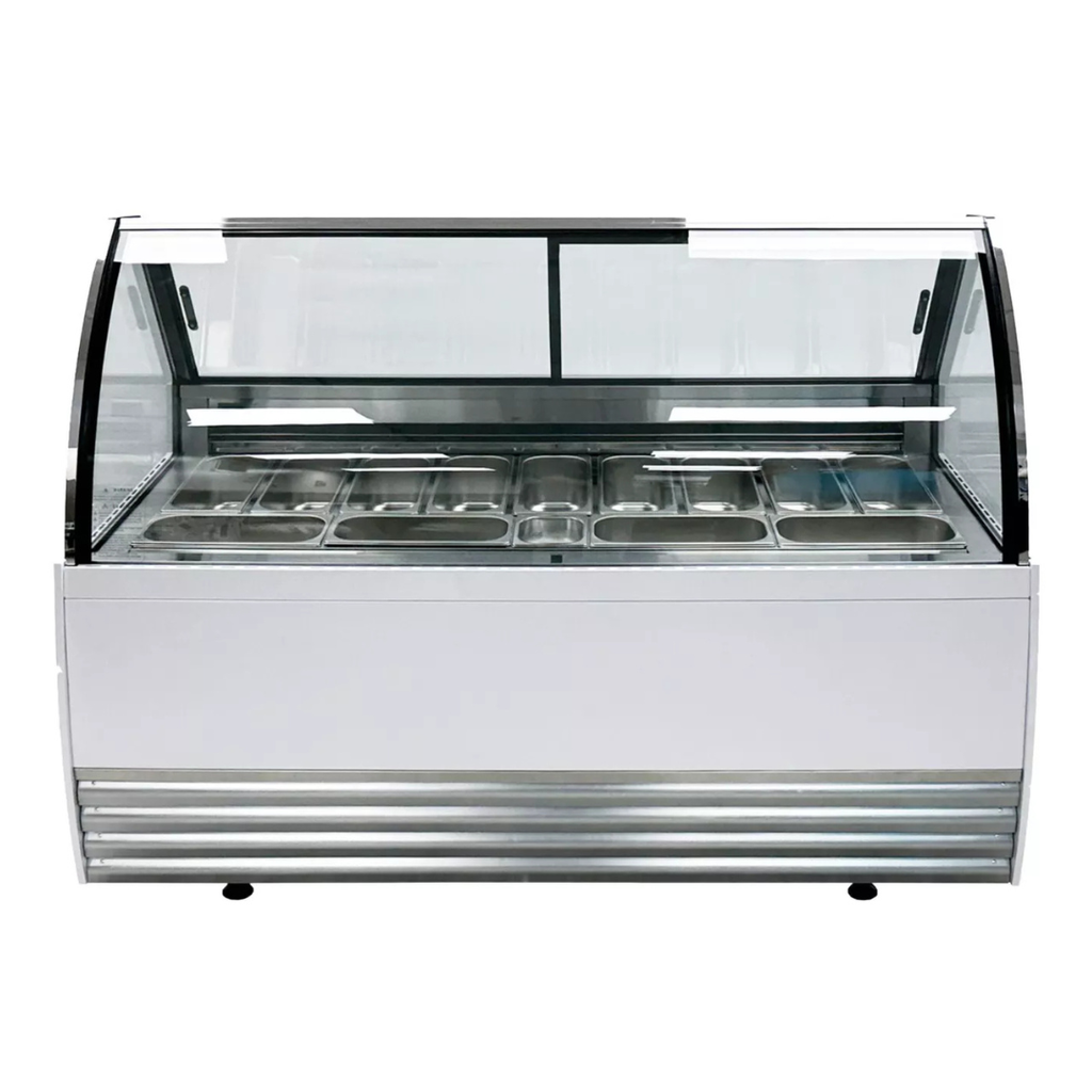 [101369] Vitrina Exhibidora de Helados de 13 Insertos a Piso DW-13 MIGSA