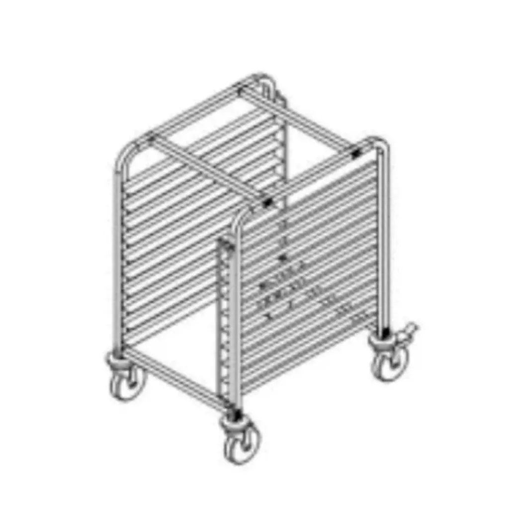 [101371] Espiguero de 10 Charolas en Acero Inox. BN-T02 MIGSA