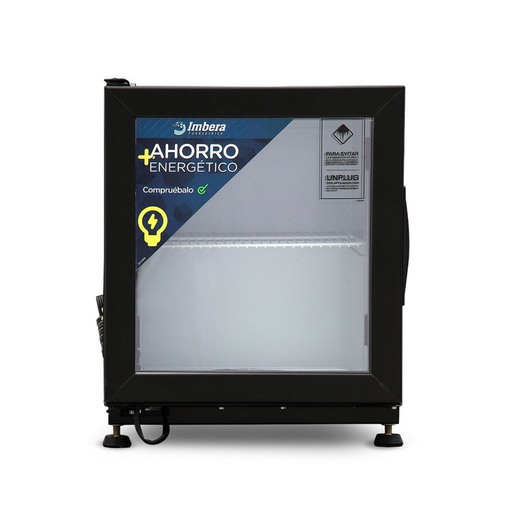 [1016414] Refrigerador Sobre Mostrador Puerta de Vidrio BVC01-E1 IMBERA