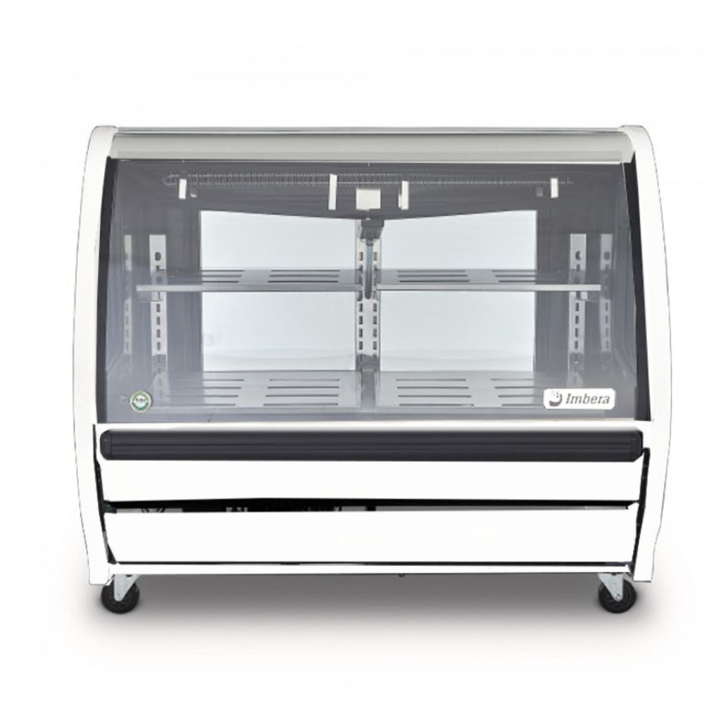 [1024848] Vitrina Cremera de 1.44 metros en Color Blanco PHS-14B-F2 IMBERA