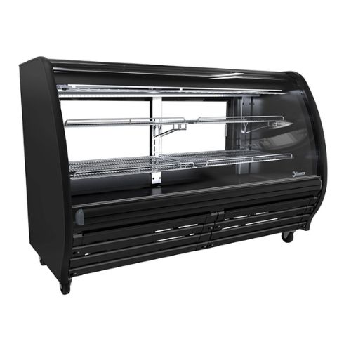 [1029797] Vitrina Cremera 1.88m en Color Negro con Parrillas PHS18-F2-LP IMBERA