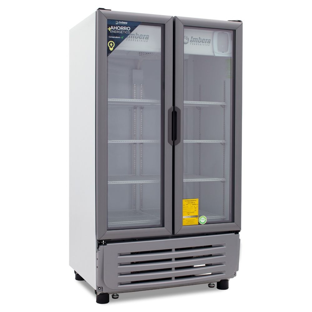 [1023803] Refrigerador Vertical 2 Puertas de Vidrio VR-19-2PC IMBERA