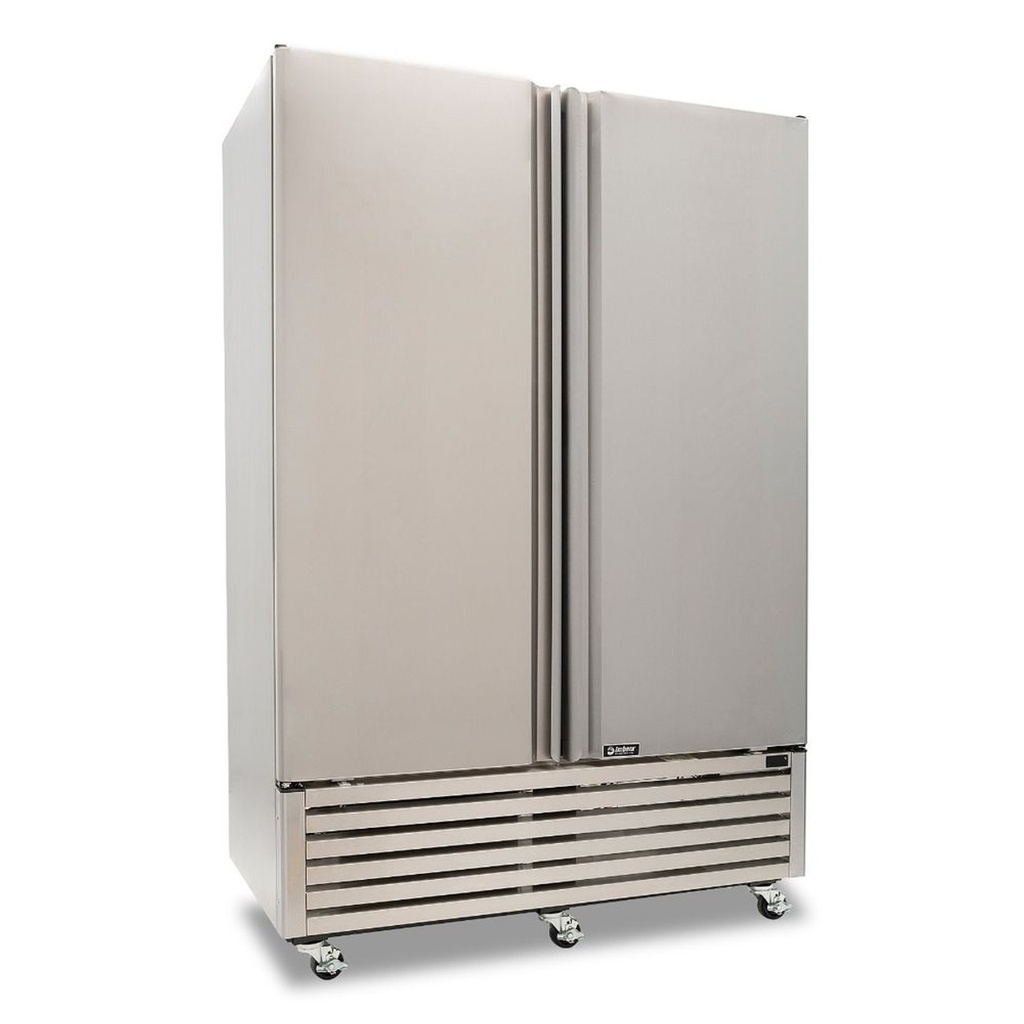 [1024715] Refrigerador Vertical 2 Puertas Solidas acero inox VRD43-S IMBERA