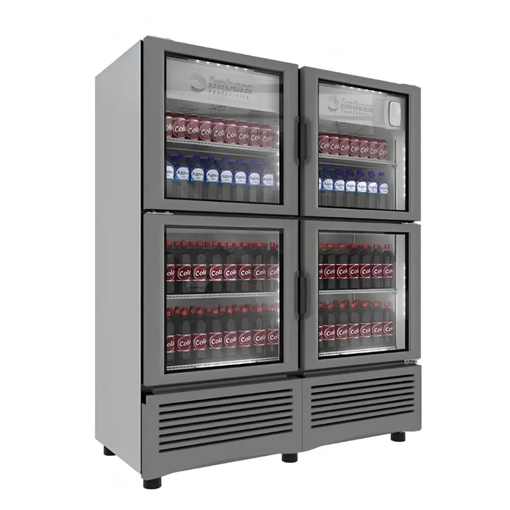 [1025568] Refrigerador Vertical 4 Puertas de Cristal Inverter VRQ-35-INV IMBERA
