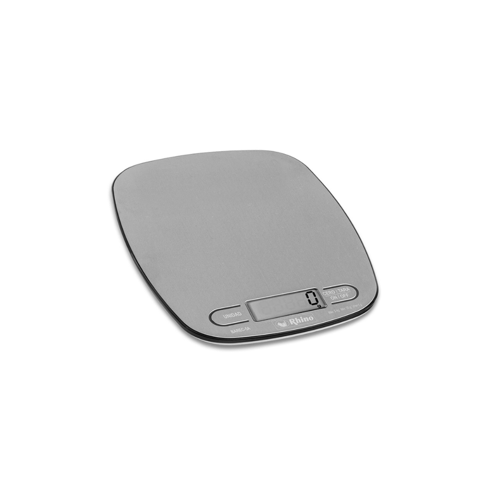 [103319] Báscula de Cocina 5 Kg Gris BAREC-5A RHINO