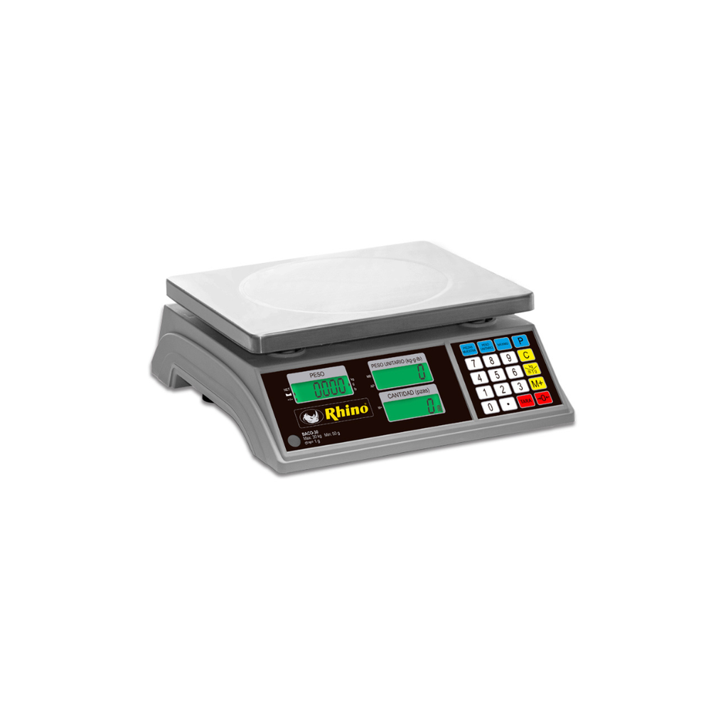Báscula Electrónica Contadora 30 Kg BACO-30 RHINO