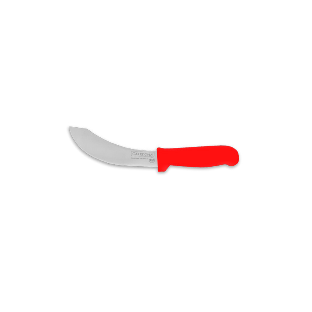 [103563] Cuchillo Deslonjador Curvo Rojo CADES-6R CALEDONIA