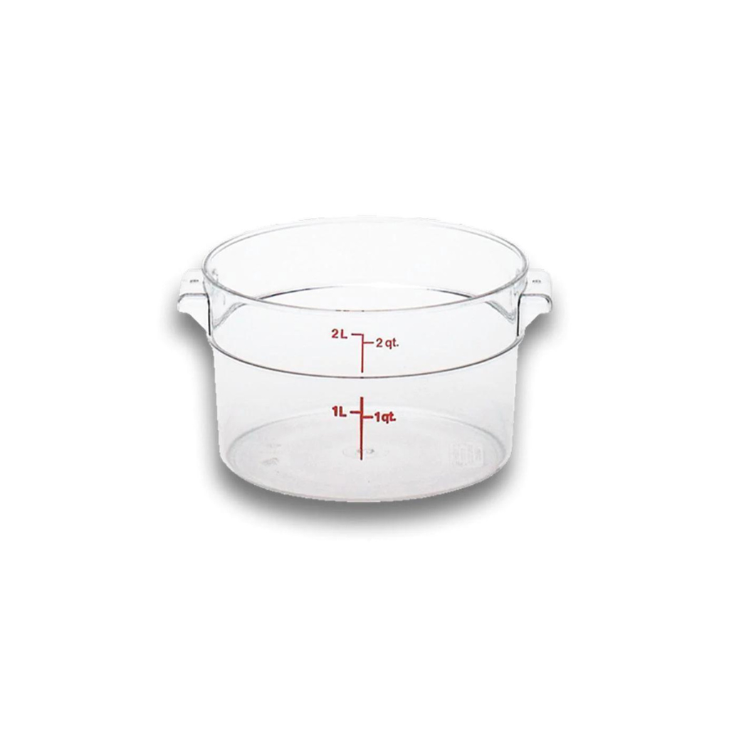 [103654] Recipiente redondo de Policarbonato graduado, capacidad de 12 qt. REPORE-12 CALEDONIA