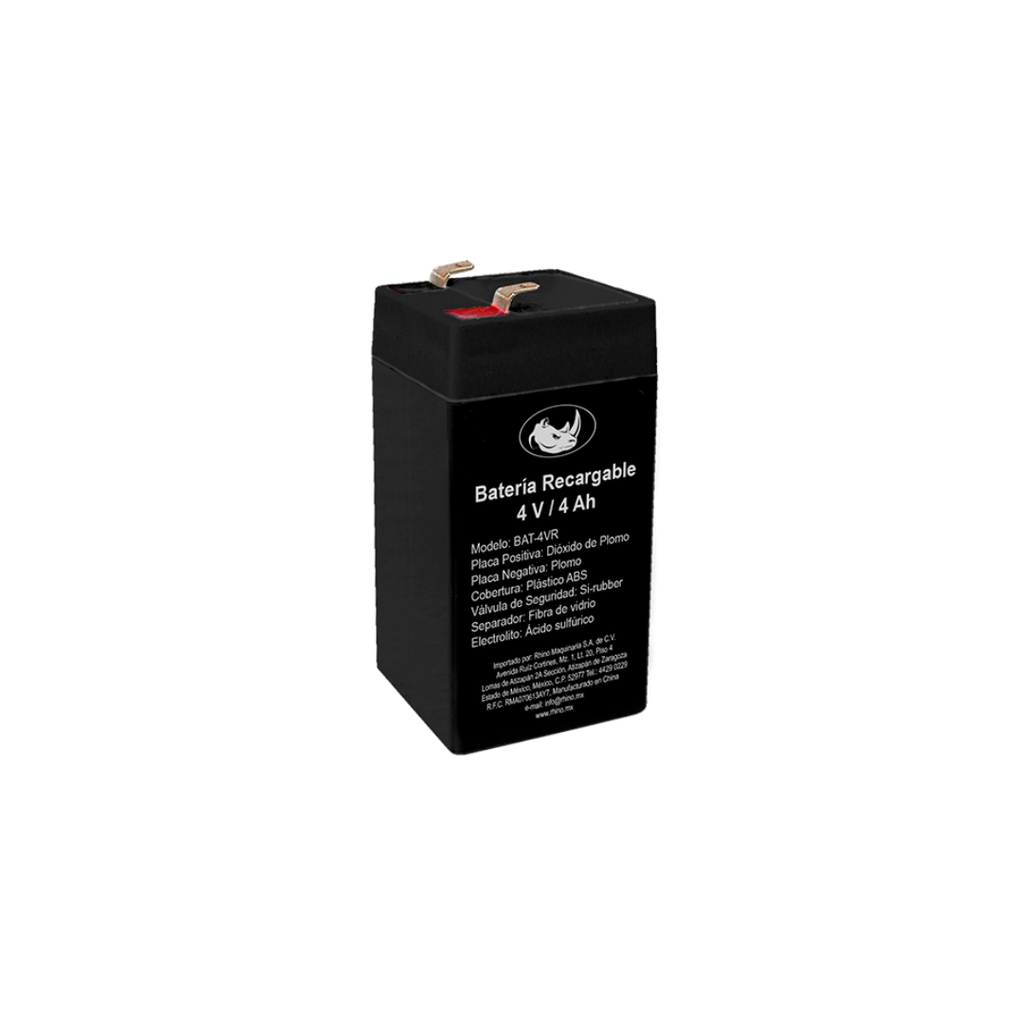 [103685] Batería recargable de plomo ácido, 4 V / 4Ah. BAT-4VR RHINO