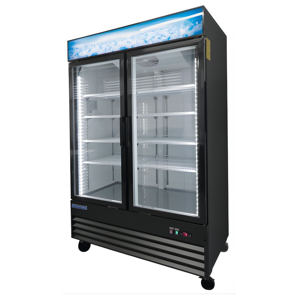 [23102081] Refrigerador Vertical 2 Puertas de Vidrio INT/RV-2PV-AI INTERNATIONAL