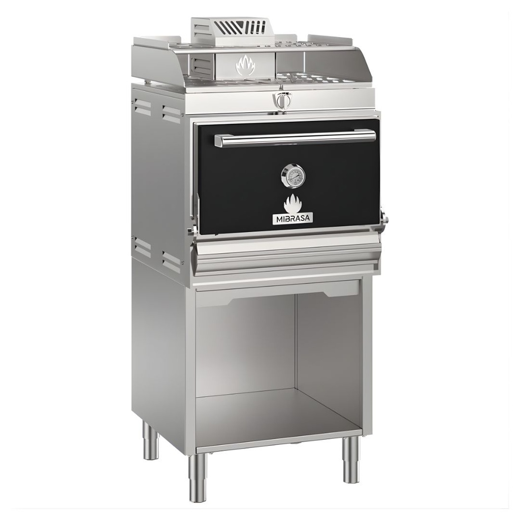[23102154] Horno de Brasa con Mueble y Soporte Bandejas 75 a 90 Comensales HMB MA SB 75-BS MIBRASA