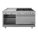 Estufa Combinada con 6 Quemadores y Plancha CG-61PD DRAGO