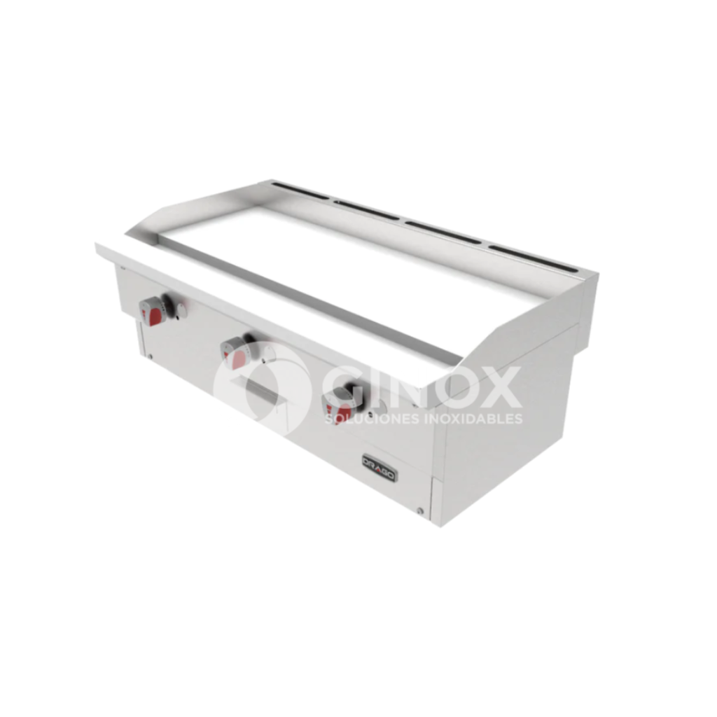 [102913] Plancha con 3 Quemadores PG-3 SLIM DRAGO