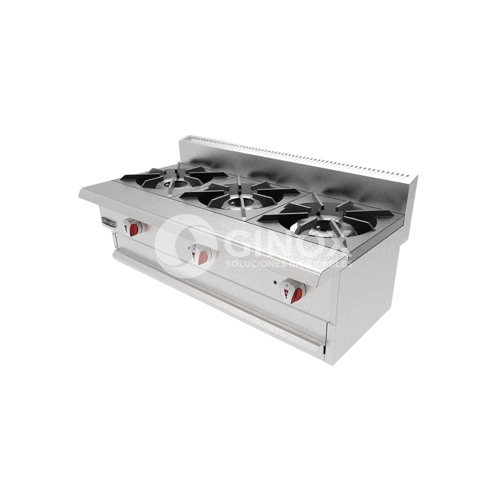 [102919] Parrilla con 3 Quemadores CG-30 SLIM DRAGO