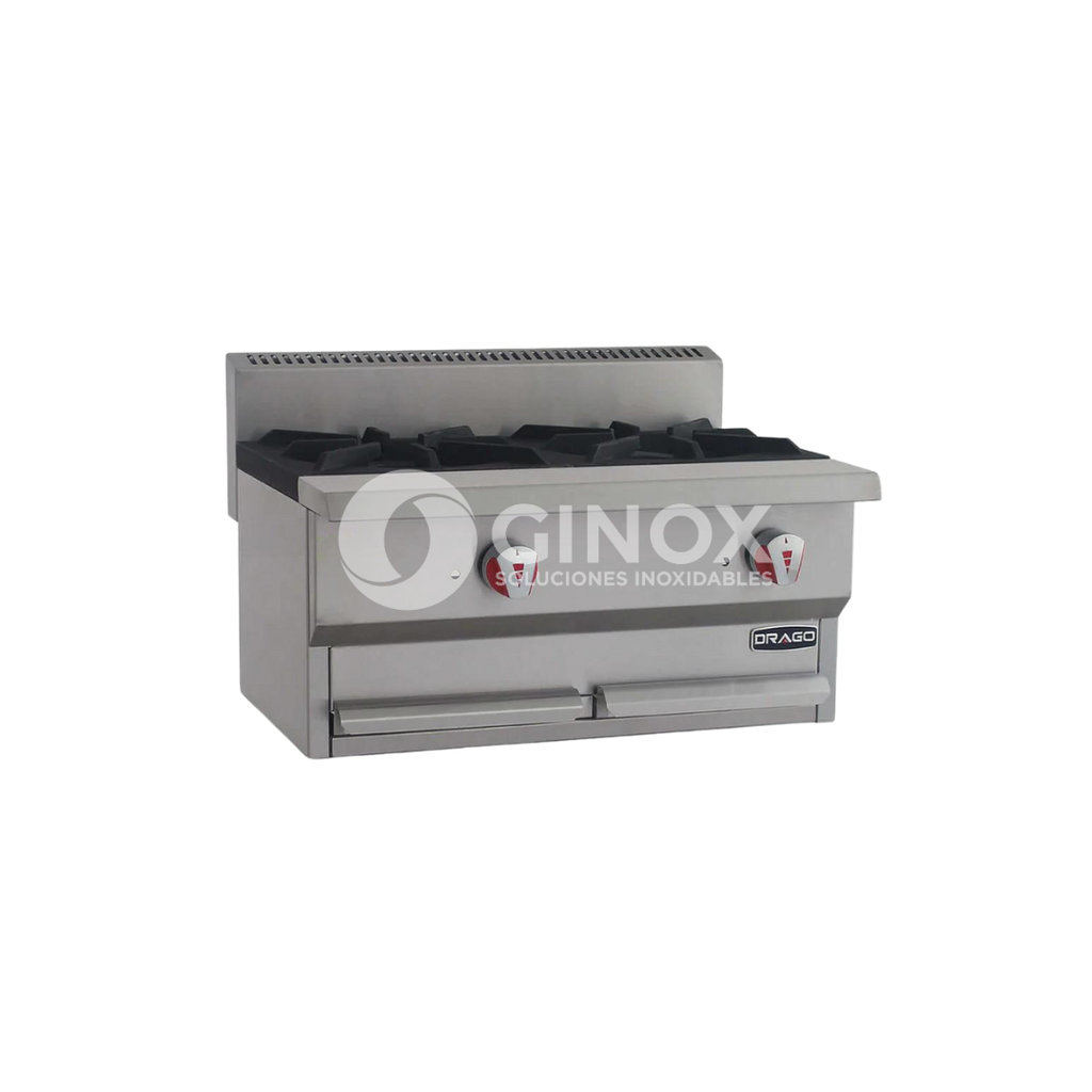 [102920] Parrilla con 2 Quemadores CG-20 SLIM DRAGO