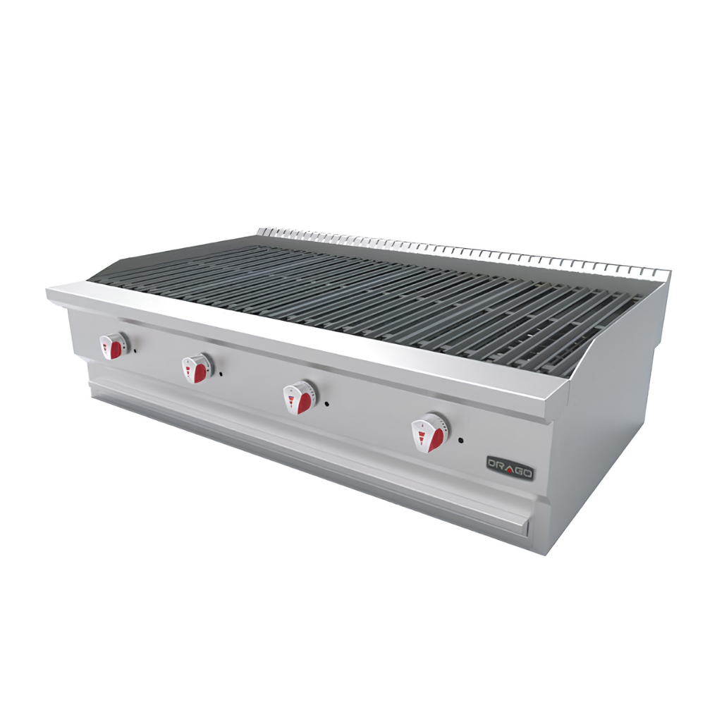Asador Radiante a Gas con 4 Quemadores AG-4V-R DRAGO