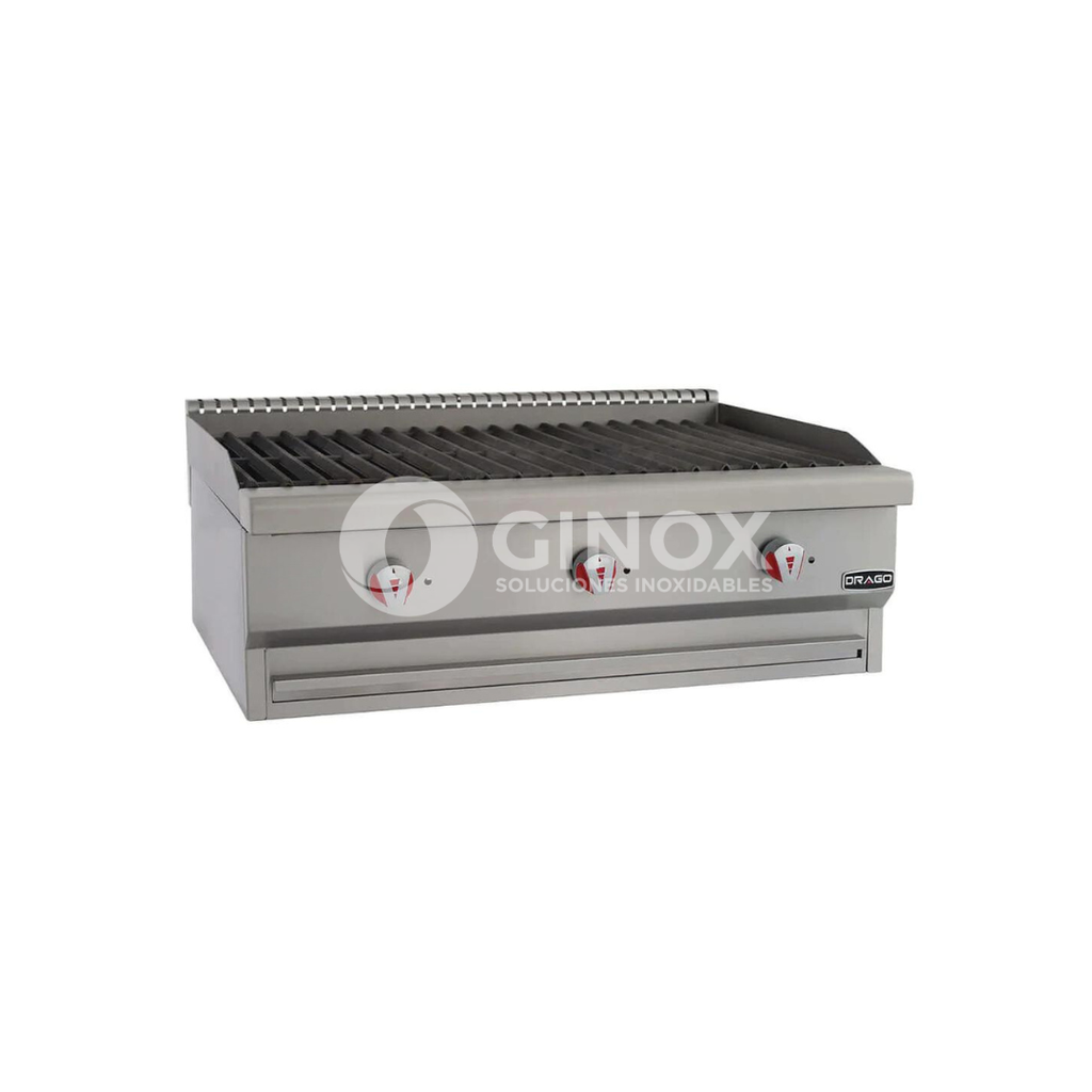 [102922] Asador Radiante a Gas con 3 Quemadores AG-3V-R DRAGO