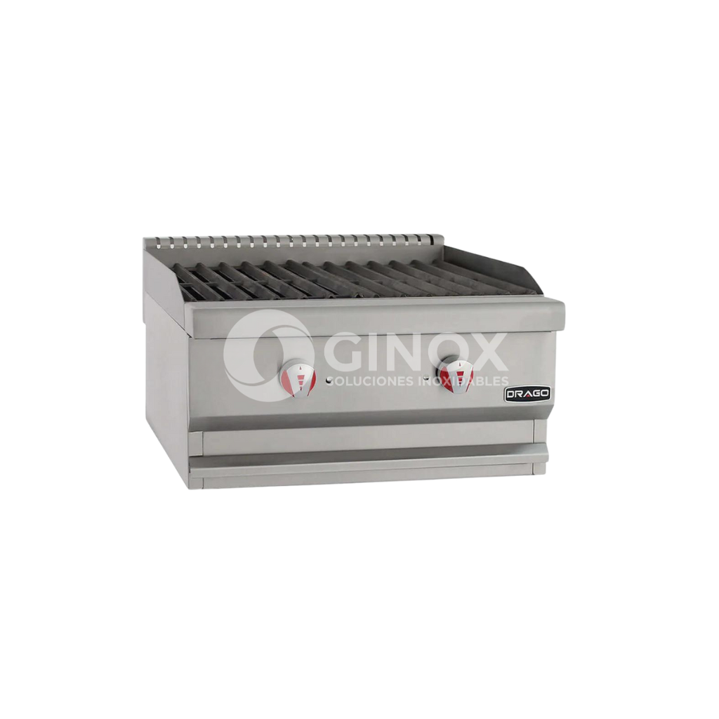 [102923] Asador Radiante a Gas con 2 Quemadores AG-2V-R DRAGO